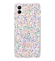 Samsung Galaxy A04  Köşe Korumalı Antişok Kapak Hello Kitty Tasarımlı Şeffaf  Kılıf