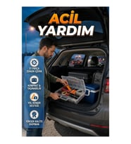 27 Parça Araç Acil Durum ve Yardım Seti – Kompakt Oto Ekipman Çantası