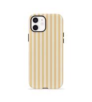 iPhone 12 Vorian Çift Katmanlı Kılıf Vanilla Pinstripe