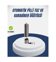 Otomatik Baharat Değirmeni Paslanmaz Çelik Gövde Ergonomik Tasarım