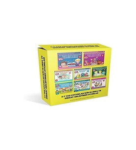 3-7 Yaş Çocuklar İçin Iq Zeka Ve Dikkat Geliştiren Oyunlar-8 Kitap (Krem)