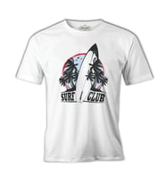 Surf Club - Board Beyaz Erkek Tshirt