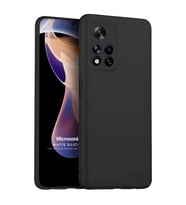Microsonic Matte Silicone Xiaomi Redmi Note 11 Pro Plus Kılıf Siyah