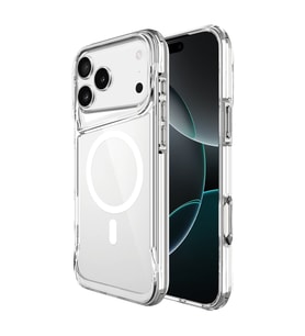 Apple iPhone 17 Pro Max Uyumlu Kılıf Zore M-safe Şarj Özellikli T-Max M-safe Kapak (Şeffaf)