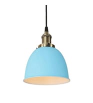 Rys Retro Metal Dekoratif Mavi Tekli Kafe Mutfak Aydınlatma Avize (Burnt Olive)