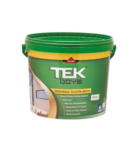 TEK ÜNİVERSAL PLASTİK BOYA BEYAZ 15LT 20KG