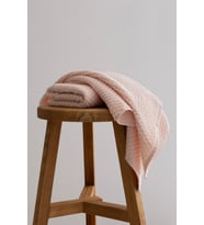 Koza Home Ivory Somon Kabartma Dokulu Mikro Fiber %100 Pamuk 2Li Banyo Havlusu Seti 50 X 90 - 70 X 140 1115A
