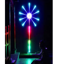 New Model  Sihirli Yıldız Led Rgb Sese Duyarlı Bluetooth  Ekolayzer Usb Girişli Gökkuşağı Çok Modlu