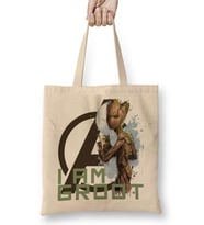 Avengers I Am Groot Bez Çanta Uzun Saplı