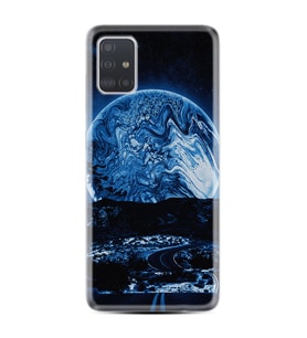 Samsung a71 A72 A73 A7 A9 2018 C7 C9 Kılıf Desenli Silikon Mavi Gece 1605