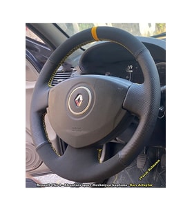 Renault Clio 2 Araca Özel Direksiyon Kılıfı (noktalı Nubuk Yüzüklü)