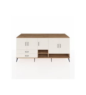 Kronos Konsol 6 Raflı 2 Çekmeceli 5 Kapaklı 220x59x99 Çam-Aytaşı/Aytaşı