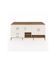 Kronos Konsol 6 Raflı 2 Çekmeceli 5 Kapaklı 220x59x99 Çam-Aytaşı/Aytaşı