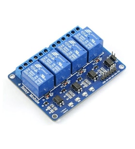 5V 4 Kanal Röle Kartı, 4 Relay Module 5V - 4'lü 5V Röle Kartı