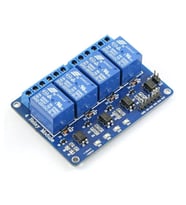 5V 4 Kanal Röle Kartı, 4 Relay Module 5V - 4'lü 5V Röle Kartı
