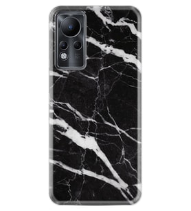 INFINIX Note 11 Pro Note 10 Hot 9 Play Kılıf Desemli Silikon Siyah Şerit Mermer 1318