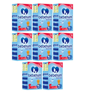 Bebehum 5 Numara Devam Sütü 2 Yaş+ 800 gr x 8 Adet