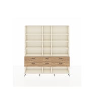 Arges Dolap 12 Raflı 6 Çekmeceli  220x30x243 Aytaşı-Aytaşı/Çam