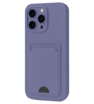 iPhone 16 Pro Kılıf Kelvin Kartvizitli Silikon - Lila