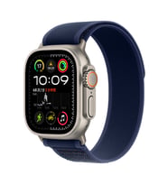 Apple Watch Ultra 49mm Uyumlu Kordon Trail Loop Hasır Yumuşak Kumaş Zore KRD-77 Kayış (Mavi)