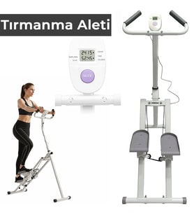 Katlanabilir Dikey Merdiven Tırmanma Basamak Kondisyon Egzersiz Fitness Aleti Direnç Lastiği Hediye