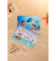 Okul Öncesi Başlangıç Yapboz Dalgıç Ve Deniz Araçları Ahşap Puzzle Set