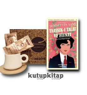 Kutupkitap Bambu Fincan Türk Kahvesi Kişiye Özel Not Taaşşuk-I Talat ve Fitnat Kitap Hediye Seti