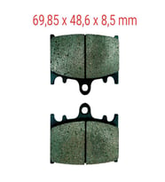 SKM KAWASAKİ UYUMLU ÖN FREN DİSK BALATASI FA158 ZZR 600 KLZ 1000