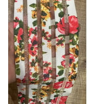 EN 9 CM 5 ŞERİTLİ ÇİÇEKLİ LASTİK KESİLEBİLİR DİKİŞ GİYİM LASTİĞİ 1 METRE