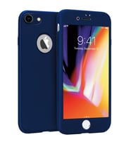Buff iPhone 8 ile Uyumlu 4D Kılıf Blue (Mavi)