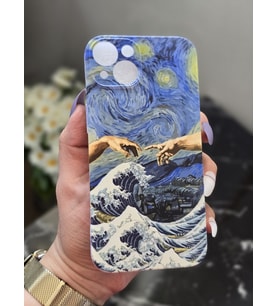 Iphone 15 Uyumlu Baskılı Şeffaf Telefon Kılıfı
