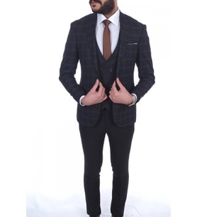 Jan Carlucci Slimfit Yelekli Drop 6 Takım