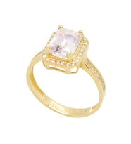 Cigold Taşlı Yüzük Baget 14 Ayar Altın 2,44 Gr OA-C11401028483 (SARI-TABA)