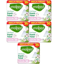 Molped Pure&Soft Hijyenik Ped Uzun 180 (5PK*36) Adet Mega Pk