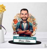 Kişiye Özel Erkek İç Mimara Hediye Karikatürlü Biblo