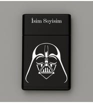 Darth Vader Desenli Metal Tabaka – Kişiye Özel İsimli Hediyelik M46