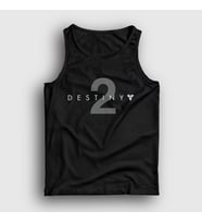 Presmono Unisex Beyaz Logo Oyun Destiny 2 Atlet 554733tt (Siyah)