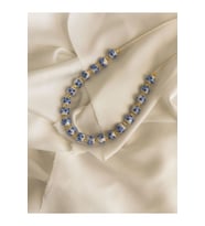 Mavi Beyaz Porselen Boncuk Kolye, Blue White Porcelain Necklace