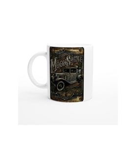 White Lightning Moonshine Temalı Vintage Kupa