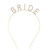 Altın Gold Renk Bekarlığa Veda Kristal Taş Bride Tacı İthal 16x10 cm