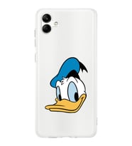 Samsung Galaxy A04  Kamera korumalı Kapak Donald Duck Tasarımlı  Şeffaf Kılıf