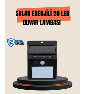 4 Modlu Solar Led Bahçe Ve Garaj Lambası
