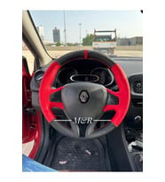 Renault Clio 4 Spor Model Orijinal Kaplama Deri Direksiyon Kılıfı