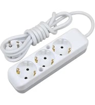 3lü Üçlü 5 Metre Uzatma Kablolu Anahtarsız Topraklı Grup Priz Elektirik Uzatma Kablosu