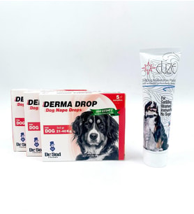 21-40kg Köpekler İçin Deri Bakım Damlası 3 kutu + Multivitamin (Şeffaf)