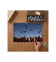 Kep Atma Töreni - Mezuniyet Tasarımı 240 parça Ahşap Puzzle Ahşap Kutuda MP02100