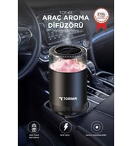 Torima Araç İçi Aroma Difüzörü Hava Nemlendirici Şarjlı Oda ve Araba Kokusu TCF01 Qıngyıng Weıyang