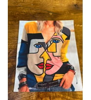 ETNİK KIZ GÖRSELLİ ARMA DİKİŞ APLİKE 23X19 CM