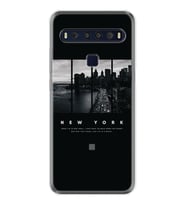 TCL 10L 10 Plus 10SE 20E 20SE 30SE L7 Kılıf Desemli Silikon New York 1612