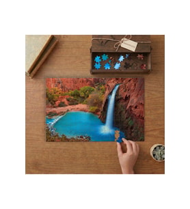 Akarsu - Manzara Tasarımı 240 parça Ahşap Puzzle Ahşap Kutuda MP08431